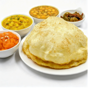 Halwa Puri with Chana